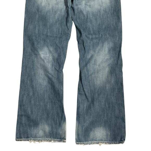 Big Star Pioneer Bootcut Distressed Jeans Men’s 32S Blue Denim - Picture 3 of 14